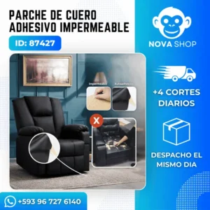 Parche de Reparación de Cuero Autoadhesivo - Pradoria Ecuador